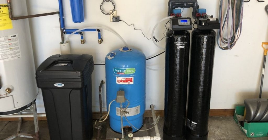 Water Softener installation before & After Water Heater